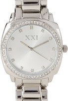 Thumbnail for your product : Forever 21 rhinestone analog watch