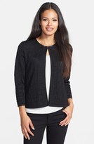 Thumbnail for your product : Classiques Entier 'Lucido' Textured Crewneck Cardigan