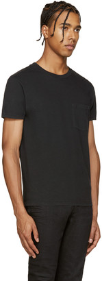 Saint Laurent Black Logo Pocket T-Shirt