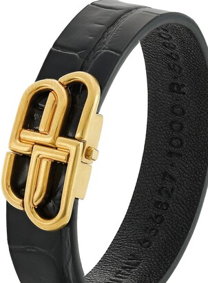 関税込★ギフトにも【BALENCIAGA】BB leather bracelet BALENCIAGA Bracelet Leather Women's BB Embossed | eBay