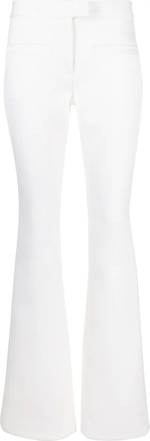Courreges Crepe-Texture Bootcut Trousers