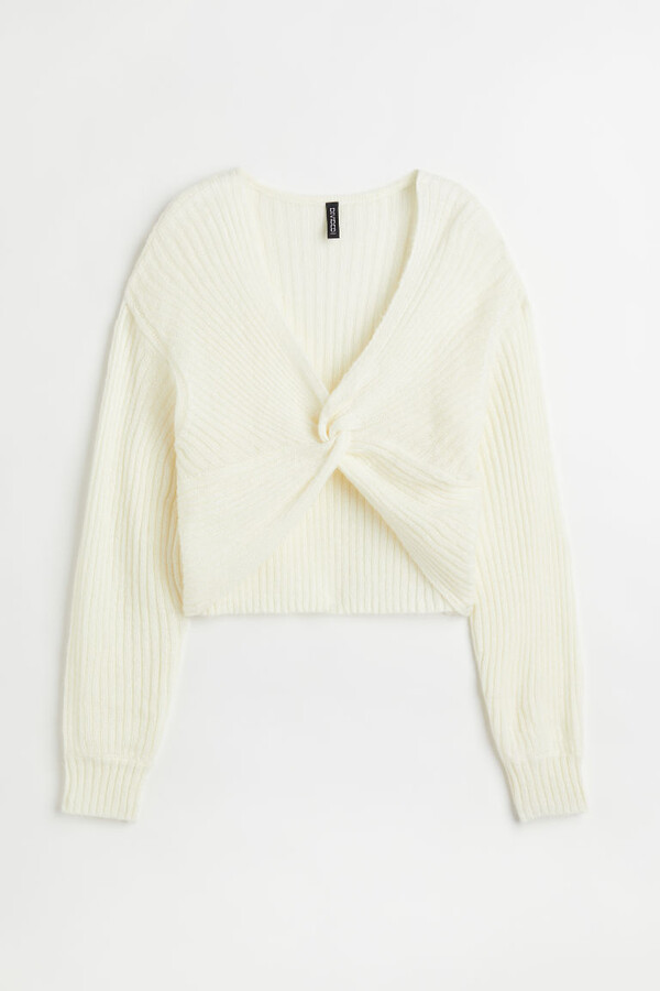 knitted knotted sweater
