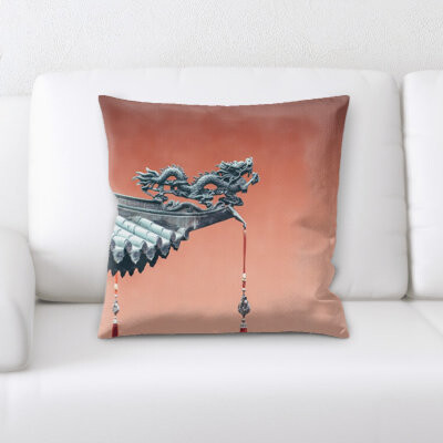 East Urban Home Statue Throw Pillow