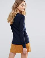Thumbnail for your product : Ichi Lace Up Long Sleeve Top