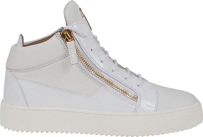 Giuseppe Zanotti Side-Zip Lace-Up Sneakers