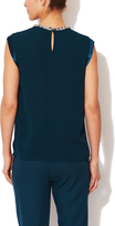 Thumbnail for your product : Magaschoni Silk Georgette Jewel Embellished Blouse