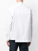 Thumbnail for your product : Maison Flaneur mandarin-collar asymmetric shirt