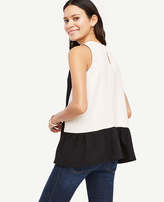 Thumbnail for your product : Ann Taylor Petite Colorblock Swing Shell