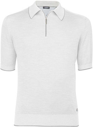 Stefano Ricci Men's Zip-Front Knit Polo Shirt - ShopStyle
