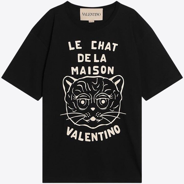 Valentino Le Chat De La Maison Print T-shirt