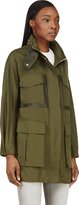 Thumbnail for your product : Moncler Gamme Rouge Green Embroidered Mesh Cargo Coat