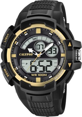 Calypso Unisex Adult Analogue-Digital Quartz Watch with Plastic Strap K5767/4