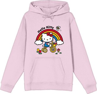SANRIO Hello Kitty Bicycle Ride Long Sleeve Cradle Pink Women's Sweatshirt- XXL - ShopStyle Sweatshirts & Hoodies