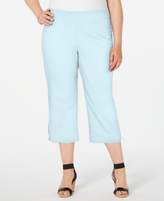 Thumbnail for your product : JM Collection Plus Size Rhinestone-Embellished Capri Pants, Created for Macy's