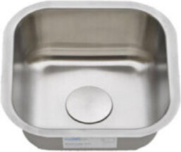 Allora USA 16" L x 16" W Undermount Kitchen Sink With Basket Strainer