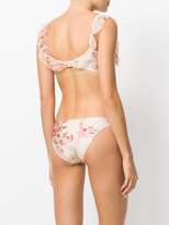 Thumbnail for your product : Zimmermann Corsair shoulder frill bikini