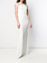 Thumbnail for your product : Victoria Beckham Cap Sleeve Floor Length Dress