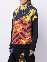 Thumbnail for your product : Dries Van Noten Pre-Owned Appliqué Stripes Floral Sweatshirt