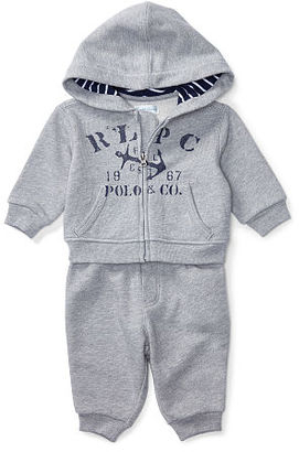 Ralph Lauren Baby Boy Cotton Hoodie & Pant Set