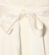 Thumbnail for your product : Brunello Cucinelli High-waisted cotton and linen pants