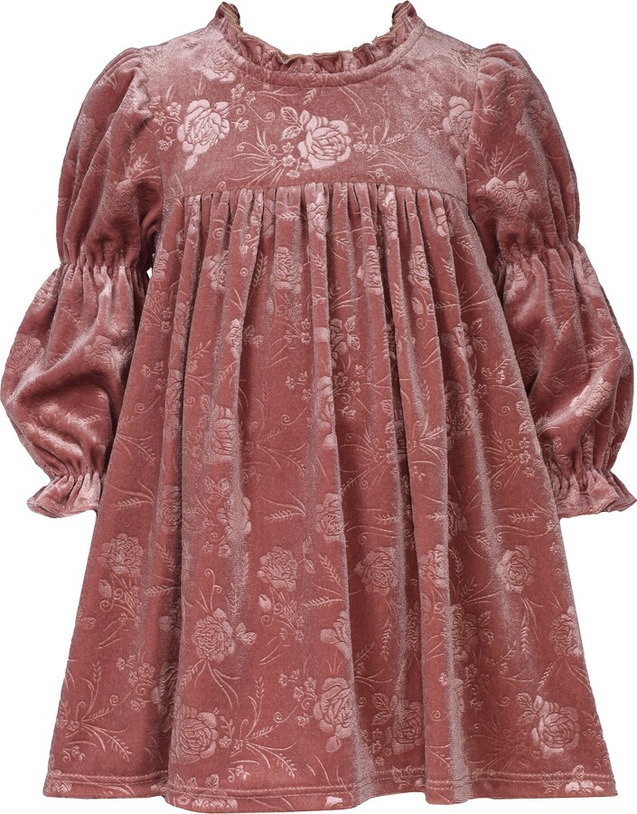 Long Sleeve Velvet Dress