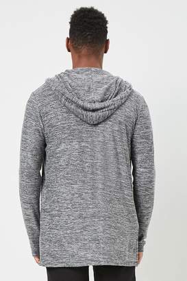 Forever 21 Marled Hooded Cardigan