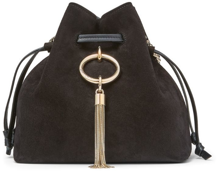 mini leather drawstring backpack