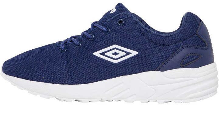 Umbro Mens Clean Tech Trainers Navy/White - ShopStyle