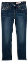 Thumbnail for your product : AG Adriano Goldschmied Kids Girls' Izzy Crop Embellished Jeans - Big Kid