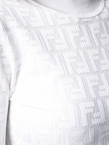 Thumbnail for your product : Fendi Jacquard Knitted Top