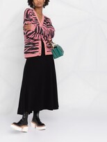 Thumbnail for your product : Ami Amalia Ribbed-Knit Merino Wool Skirt