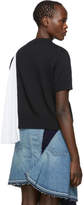 Thumbnail for your product : Sacai Black and White Knit Shirting Sweater