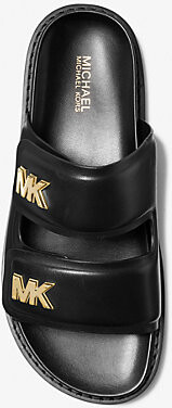 Michael Kors Stark Leather Slide Sandal - ShopStyle