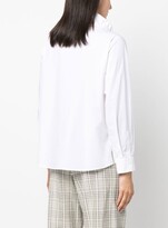 Thumbnail for your product : Emporio Armani Ruffle-Collar Long-Sleeve Blouse