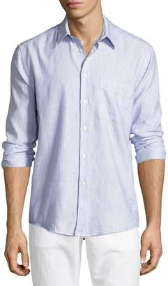 Vilebrequin Striped Linen-Cotton Shirt