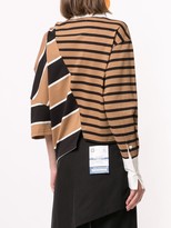 Thumbnail for your product : Maison Mihara Yasuhiro asymmetric striped T-shirt
