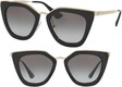 prada 52mm cat eye sunglasses