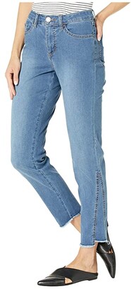 FDJ French Dressing Jeans Lightweight Denim Olivia Cigarette Ankle Side Seam Effect in Indigo