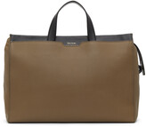 Thumbnail for your product : Paul Smith Taupe Leather Signature Stripe Folio Briefcase