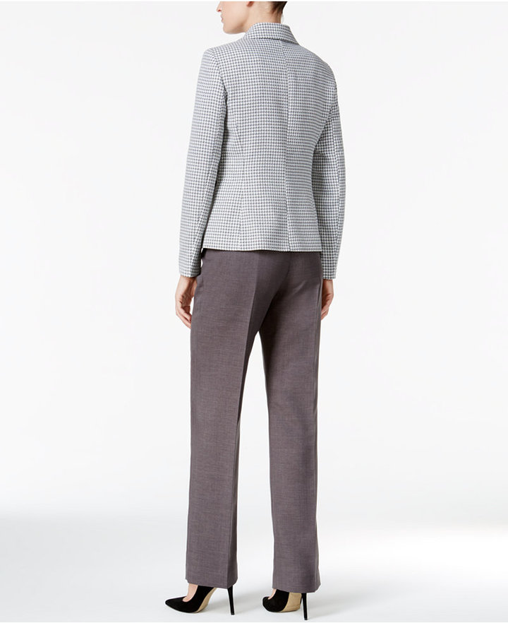 Le Suit Colorblocked Houndstooth Pantsuit ShopStyle