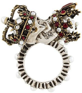Alexander McQueen queen skull ring