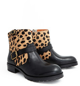 Thumbnail for your product : Marc by Marc Jacobs Leopard Print Biker Boot