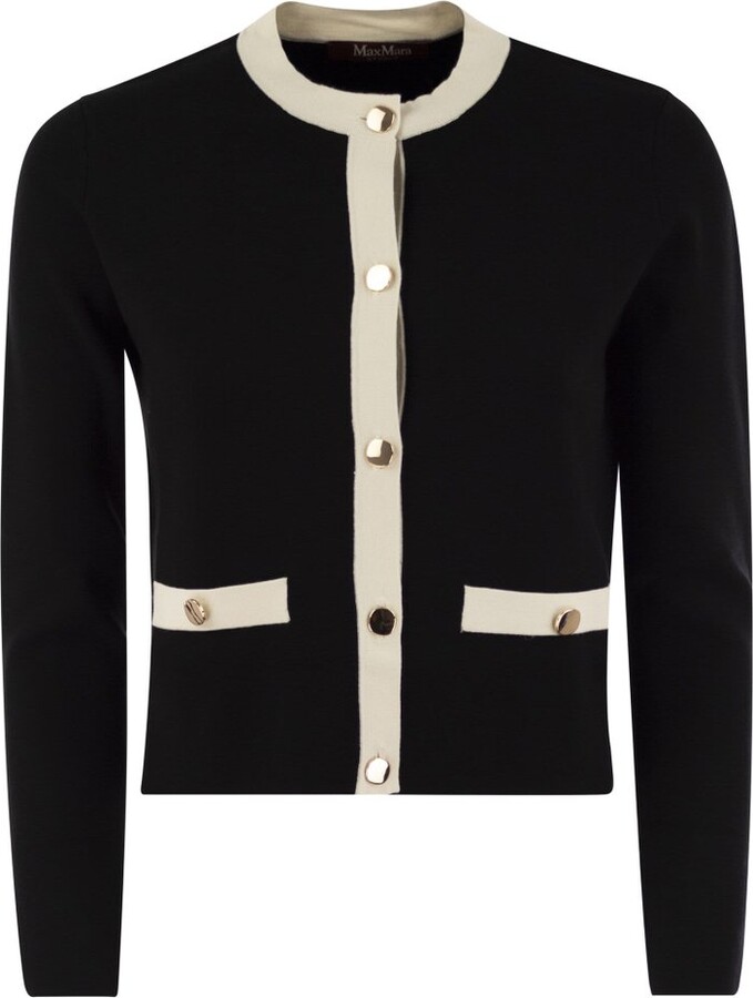Studio Max Mara Buttoned Crewneck Jacket
