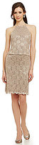 Thumbnail for your product : R & M Richards Halter Blouson Lace Dress