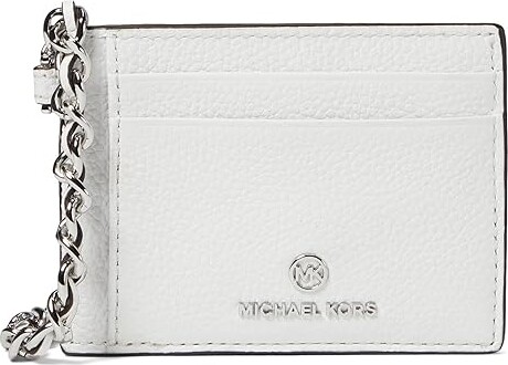 MICHAEL Michael Kors Jet Set Charm Small Id Chain Card Holder (Optic White)  Wallet - ShopStyle