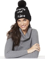 Thumbnail for your product : New York and Company Sequin "Naughty & Nice" Hat