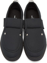 Thumbnail for your product : Comme des Garcons Homme Plus Black Textile Strap Loafers