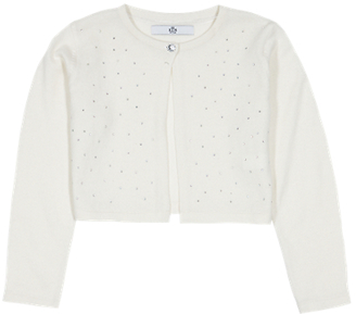 Marks and Spencer Pure Cotton Stud Embellished Cardigan (1-7 Years)