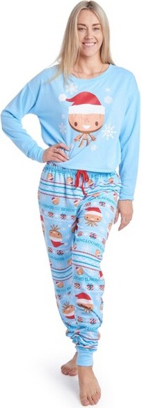 Marvel Avengers Groot Christmas Womens Fleece Pajama Shirt & Jogger Pants  Blue Small - ShopStyle