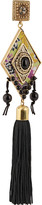 Thumbnail for your product : Etro Gold-tone, cabochon and tassel clip earrings
